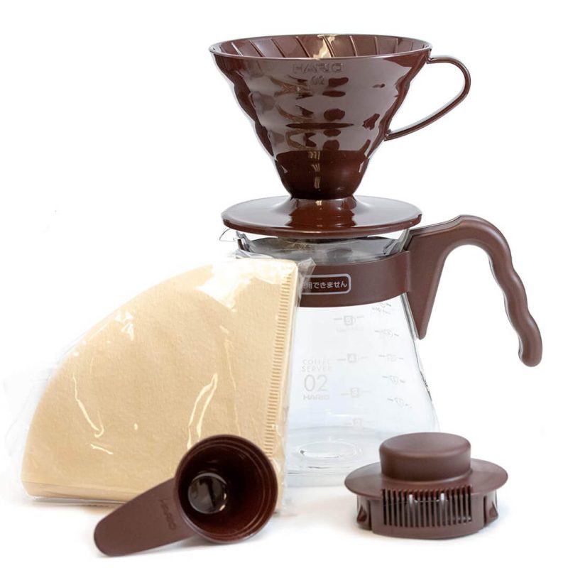 Hario V60 Coffee Server Set - Brown - Image 2